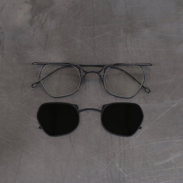 Rigards X TVA joint RG1999TVA series special double-layer sunglasses RG-RG1999TVA-GDHHTMSH antique black + black / retro transparent + dark gray lenses